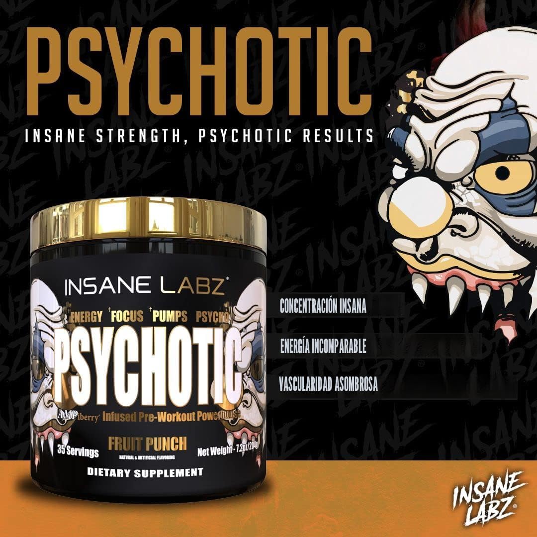 Pre-Entreno Psychotic Gold - 35 Servidas