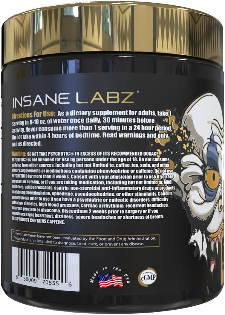 Pre-Entreno Psychotic Gold - 35 Servidas
