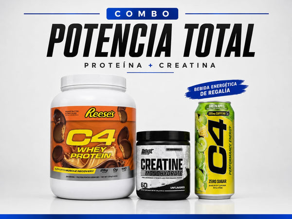 Proteína C4 Whey Reese's 28 servidas + Creatina Monohidratada 60 servidas